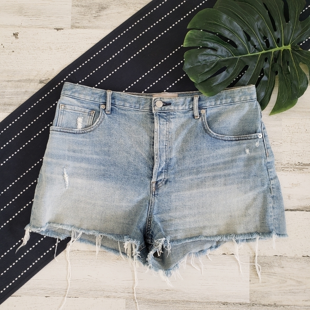 Everlane The Cheeky Denim Jean Shorts Light Wash Size 32